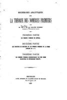 Recherches analytiques sur la théorie des nombres premiers 1533645078 Book Cover