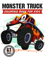 Monster Truck Coloring Book: Coolest Colouring Books With Trucks And Vehicles B088BDC8BM Book Cover