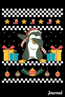 Journal: 120 Blank Lined Pages - 6" x 9" Notebook With Funny Dabbing Christmas Penguin Print On The Cover 1697512348 Book Cover