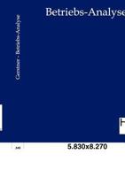 Betriebs-Analyse 3863830598 Book Cover