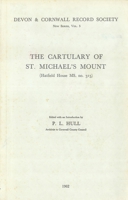 The Cartulary of St. Michael's Mount (Hatfield House MS. no. 315) 0901853089 Book Cover