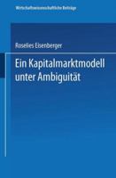 Ein Kapitalmarktmodell Unter Ambiguitat 3790809373 Book Cover