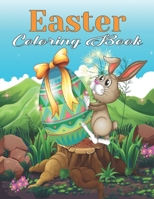 Easter Coloring Book: Easter Gift for children Activity Book For Kids 3-9 YEARS color bunnies, egg's, animals B09TF9BZW8 Book Cover