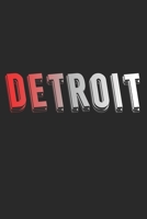Detroit: Notebook A5 Size, 6x9 inches, 120 lined Pages, Michigan Detroit USA State 1696085721 Book Cover