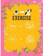 Alphabet a-z exercise with cartoon and practice paper: Cartoon Pictures alphabet letters met cartoon photos (English Alphabets A-Z ... & Coloring ... Worksheets) Handwriting practice paper 1657476200 Book Cover