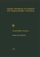 B Boron Compounds: Boron and Noble Gases, Hydrogen 3662061465 Book Cover