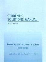 Introduction to Linear Algebra Student's Solutions Manual 0201658607 Book Cover