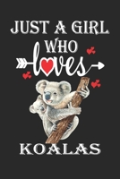Just a Girl Who Loves Koalas: Gift for Koalas Lovers, Koalas Lovers Journal / Notebook / Diary / Birthday Gift 1697954294 Book Cover