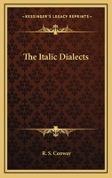 The Italic Dialects 1276285914 Book Cover