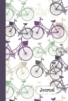 Journal: Purple Bike with Basket Themed Diary with Blank Lined Notebook Paper 1710275235 Book Cover