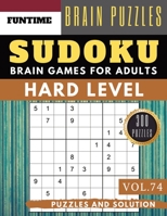 Hard Sudoku: Huge 300 hard SUDOKU puzzle books - sudoku hard to extreme difficulty Maths Book to Challenge Your Brain for Adult and Senior (hard sudoku puzzle books Vol.65) 1075584728 Book Cover