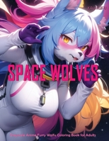 Kawaiifu – Space Wolves: Grayscale Anime Furry Waifu Coloring Book for Adults B0C47RYRDT Book Cover