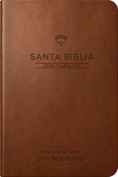 Santa Biblia Reina Valera 1960 - Devocional (SentiPiel, Café, Letra Roja): Devocionales escritos por: John MacArthur 1966427557 Book Cover