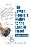 The Jewish People's Rights to the Land of Israel 109236742X Book Cover