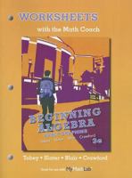 Worksheets with the Math Coach for Beginning Algebra: Early Graphing 0321769899 Book Cover