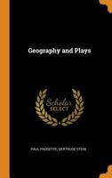 Geography and Plays 035305044X Book Cover