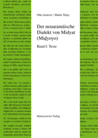 Der Neuaramaische Dialekt Von Midyat (Midyoyo): Band I: Texte (Semitica Viva) (German Edition) 344711195X Book Cover