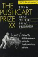 The Pushcart Prize XX: Best of the Small Presses 1995-96. (Pushcart Prize) 0916366634 Book Cover