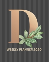 Weekly Planner 2020: January - December 2020 Monthly View Weekly View with Hourly AM/PM Calendar Views Monthly Review & Performance and Alphabet Cover - Monday start 1706279108 Book Cover