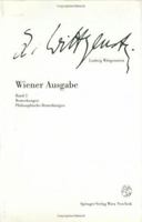 Wiener Ausgabe Studien Texte: Band 3: Bemerkungen, Philosophische Bemerkungen 3211832688 Book Cover