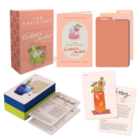 The Bar Cart Cocktail & Mocktail Deck: 103 Impeccably Illustrated Recipes 0764372548 Book Cover