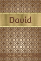 David Gratitude Journal: Personalized with Name and Prompted. 5 Minutes a Day Diary for Men 1692573446 Book Cover