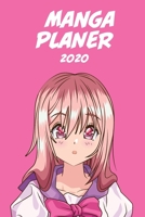 Manga Planer 2020 [W�chentlich] [6x9]: Anime Manga Kalender Organizer Kalender Zeitplan f�r Produktivit�t und Zeitverwendung, M�dchen rosa Haare rosa Hintergrund 1676263950 Book Cover