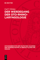Der Werdegang Der Oto-Rhino-Laryngologie 3112727088 Book Cover
