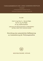 Entwicklung Einer Pneumatischen Messsteuerung Zur Automatisierung Der Werkzeugmaschine 3531024116 Book Cover