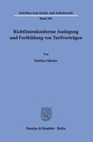 Richtlinienkonforme Auslegung Und Fortbildung Von Tarifvertragen 3428181581 Book Cover