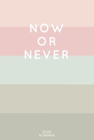 Now Or Never: Cute Inspirational Quote Planner 2020 - 6x9 100 Pages with Calendar + US and UK Holidays + Monthly and Weekly Organizer + Habit Tracker and Password Keeping Notebook 1698521952 Book Cover