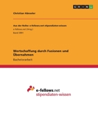 Wertschaffung durch Fusionen und �bernahmen 3346516989 Book Cover