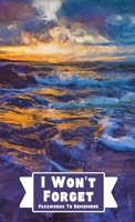 I Won't Forget Passwords To Remember: Hardback Cover Password Tracker And Information Keeper With Alphabetical Index For Social Media, Website and Online Accounts With Ocean Painting Abstract 1953987486 Book Cover