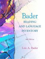 Bader Reading and Language Inventory and Readers Passages Pkg. (4th Edition) 0130656399 Book Cover