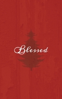 Blessed: A Red Hardcover Decorative Book for Decoration with Spine Text to Stack on Bookshelves, Decorate Coffee Tables, Christmas Decor, Holiday Decorations, Housewarming Gifts 1636570399 Book Cover