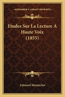 A0/00tudes Sur La Lecture a Haute Voix 2014468877 Book Cover