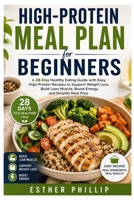High Protein Meal Plan for Beginners: A 28 Day Healthy Eating Guide with Easy, High-Protein Recipes to Support Weight Loss, Build Lean Muscle, Boost Energy, and Simplify Meal Prep B0HBJ5SW88 Book Cover