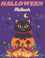 HALLOWEEN Malbuch: Fröhliches Halloween | Hexe, Geist, Fledermäuse | Eine Sammlung lustiger und einfacher Halloween-Malvorlagen für Erwachsene und Kinder Kinder Halloween Buch B08KQS1QDX Book Cover