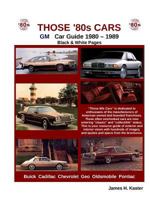 Those 80s Cars - GM (Black & White) 1257764810 Book Cover