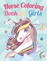 Horse Coloring book For Girls: Contains Various Horse Relaxing antistress illustration and to improve your pencil grip, coloring pages for kids and ... Boys, Girls, Fun book for kids ages 2-4 4-8 B08WSH9CK2 Book Cover