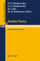 Number Theory: A Seminar held at the Graduate School and University Center of the City University of New York 1984-85 (Lecture Notes in Mathematics) 3540176691 Book Cover