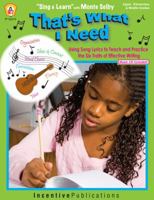 That's What I Need 0865307350 Book Cover