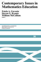 Contemporary Issues in Mathematics Education 0521654718 Book Cover