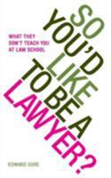 So You'd Like to Be a Lawyer? What They Don't Teach You at Law School 0955877172 Book Cover