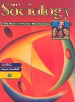 Sociology: Study of Human Relationships 0030550068 Book Cover