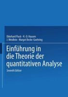 Einfuhrung in Die Theorie Der Quantitativen Analyse 3798507880 Book Cover