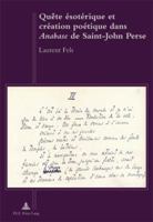Quête Ésotérique Et Création Poétique Dans «Anabase» de Saint-John Perse 9052015783 Book Cover