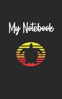 My Notebook: Turtle  Retro And Vintage Style 100 Pages And Lined 1710402458 Book Cover
