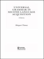 Universal Grammar in Second-Language Acquisition: A History 0415654696 Book Cover