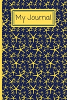 My Journal: Journal To Write Your Daily Thoughts In For Adults, Teens, Children/Kids - 120 Lined Pages - 6 x 9 - Yellow Starfish Design (Communication Book, Writing Pad) 1672097622 Book Cover